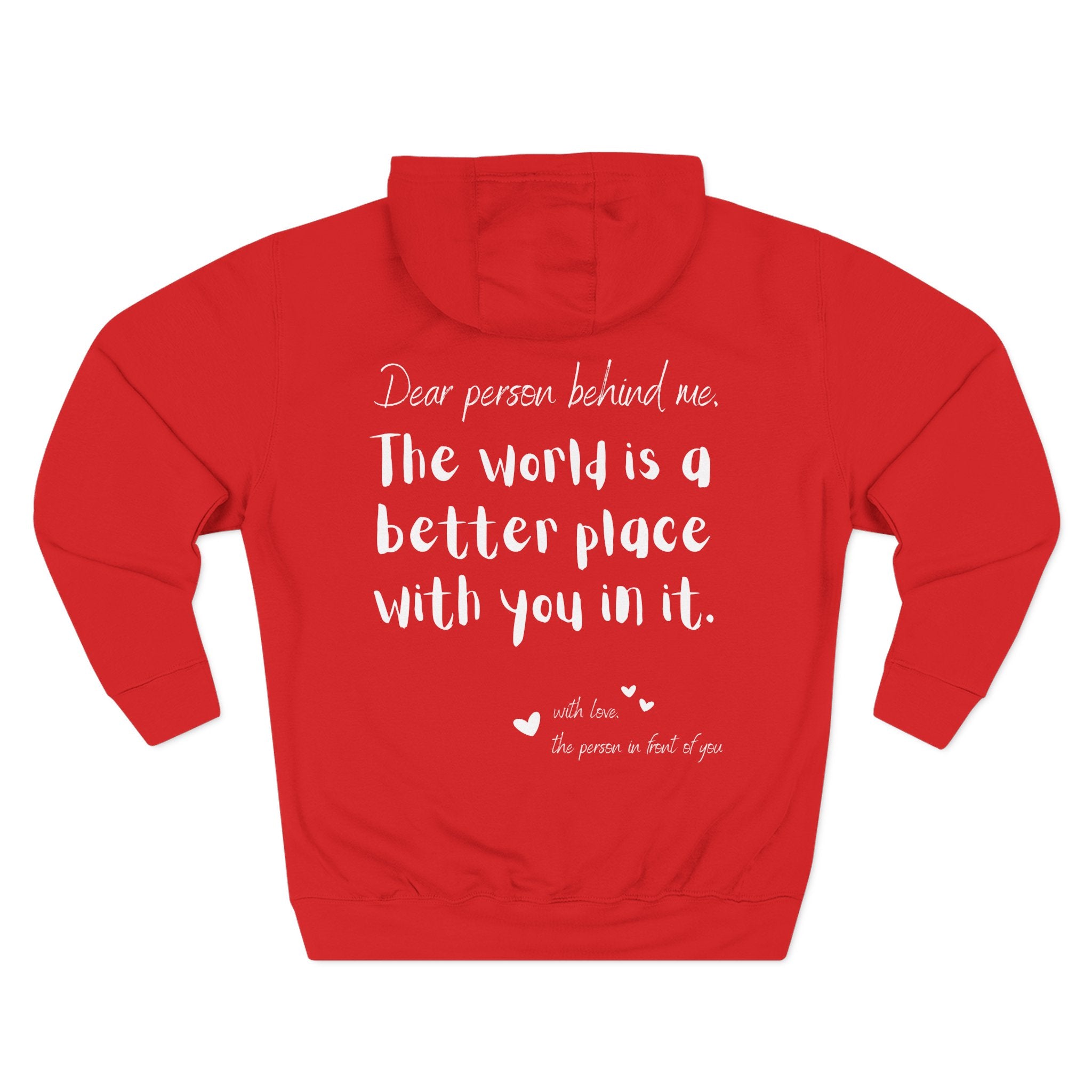 Dear person behind me Hoodie - Red