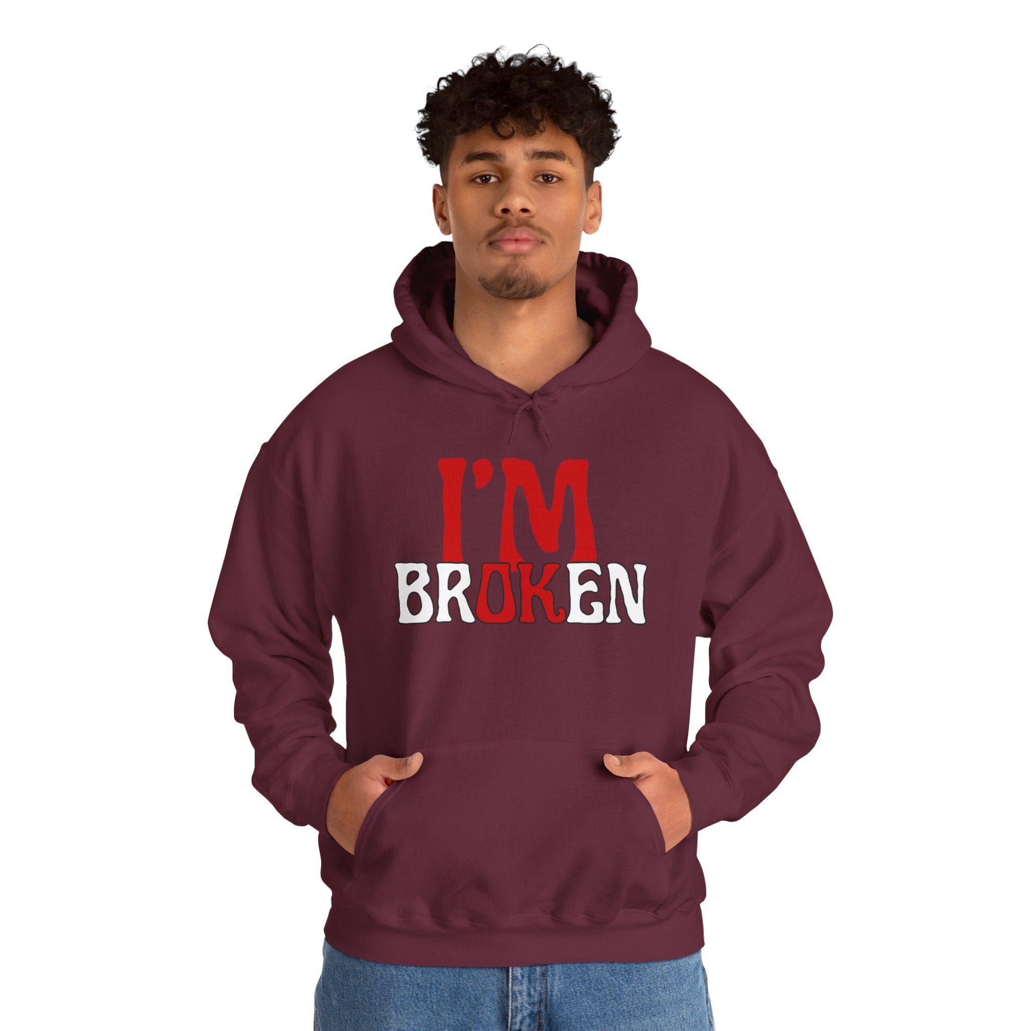 I'm Broken Hoodie - Unisex Heavy Blend™ Sweatshirt