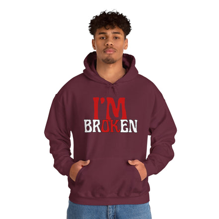 I'm Broken Hoodie - Unisex Heavy Blend™ Sweatshirt