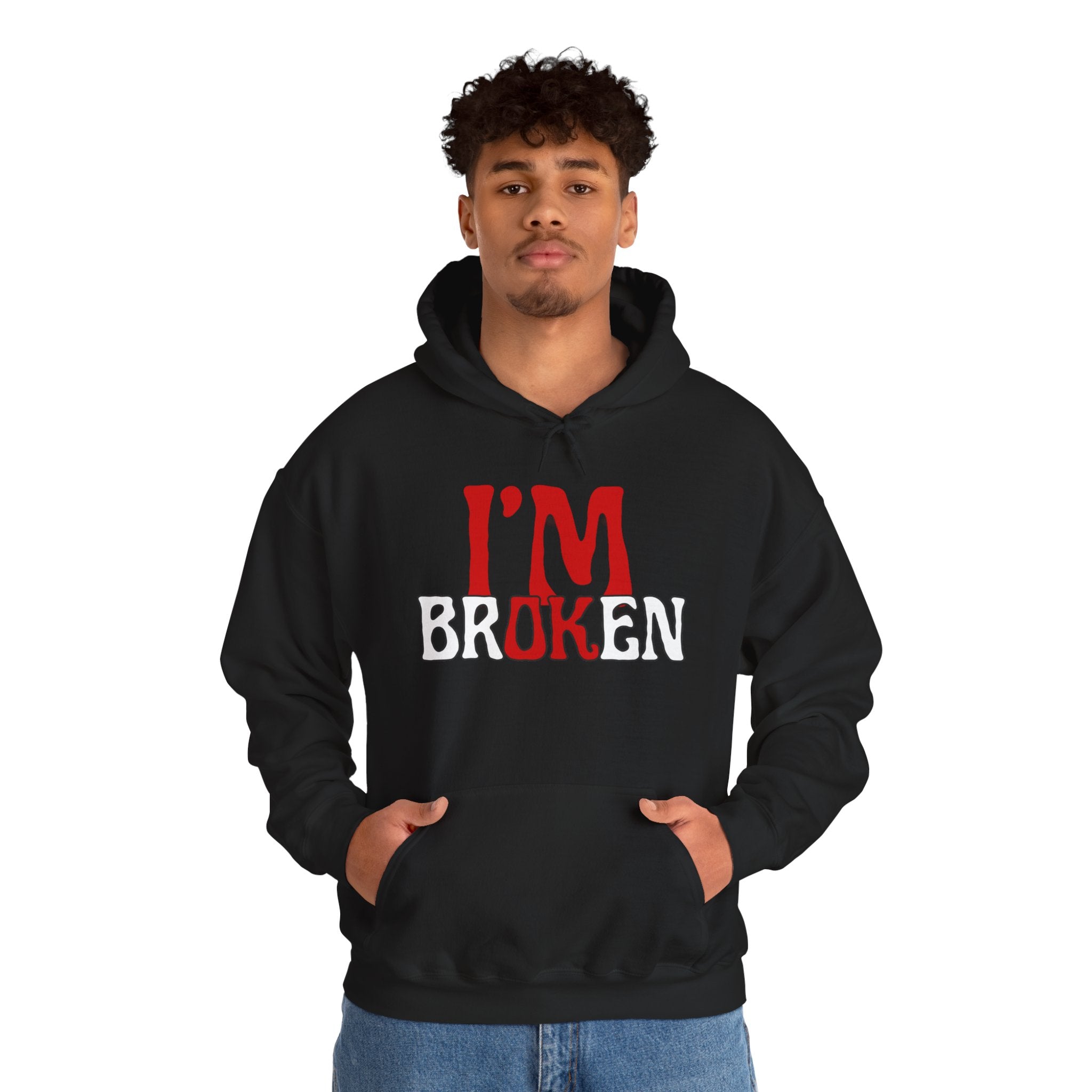 I'm Broken Hoodie - Unisex Heavy Blend™ Sweatshirt
