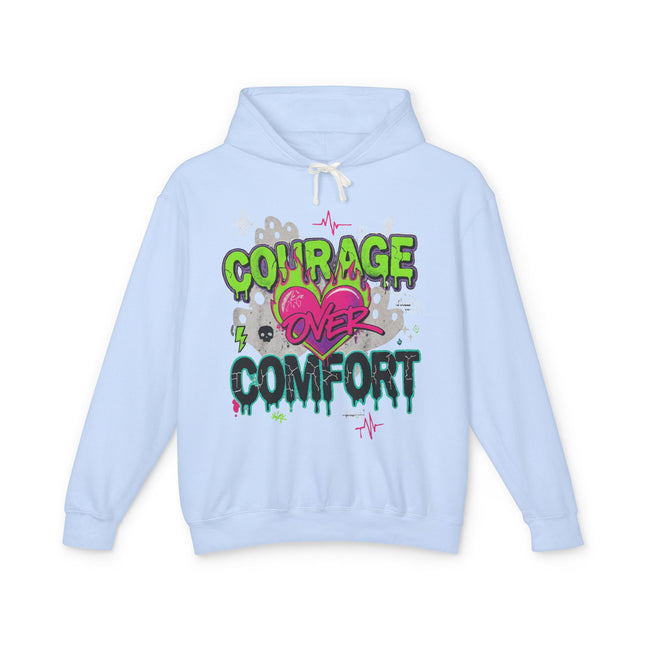 Courage Lightweight Hoodie - Light Blue Color
